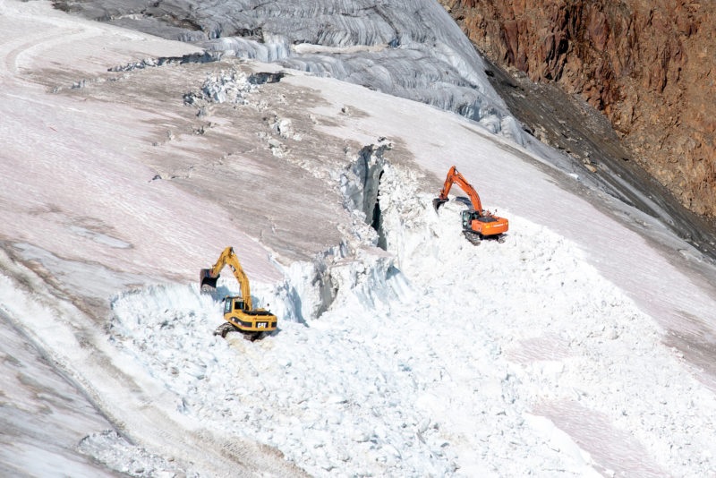 Pitztal Bauarbeiten am Gletscher Foto: WWF VincentSufiyan
