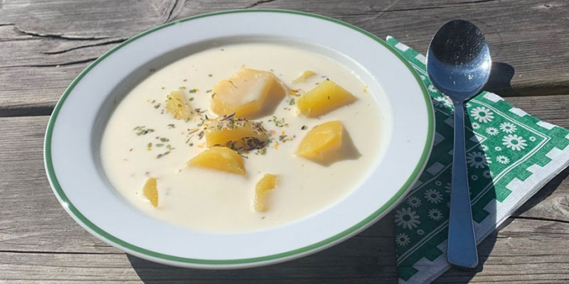 Krémová polévka z Mostviertel